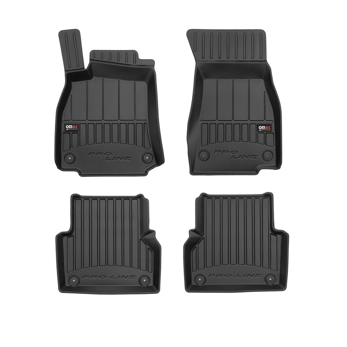 Audi A6 Floor Mat - Omac - Premium TPE - Black - '19-'24